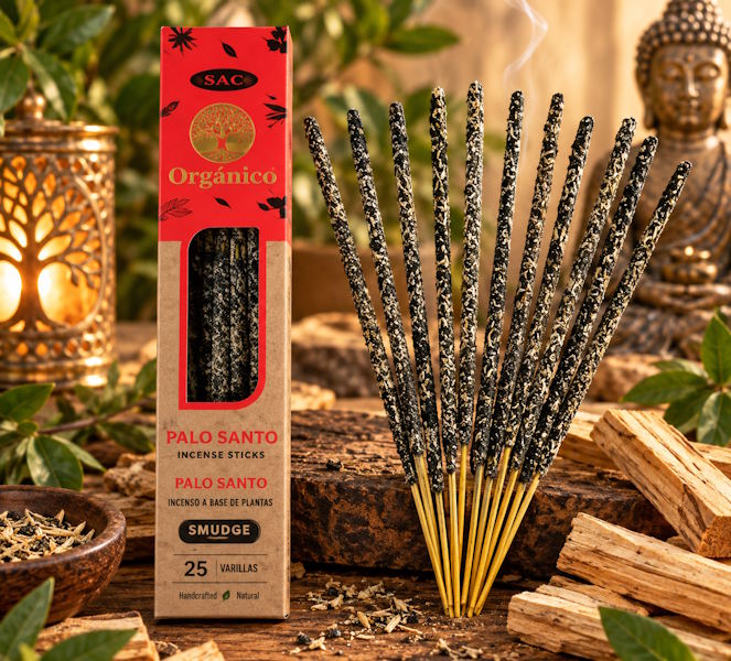 Incienso orgánico Palo Santo Ullas 25 gr